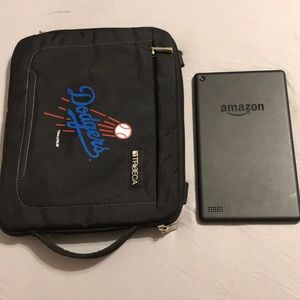 Kindle Fire 7 and Dodger Sleeve